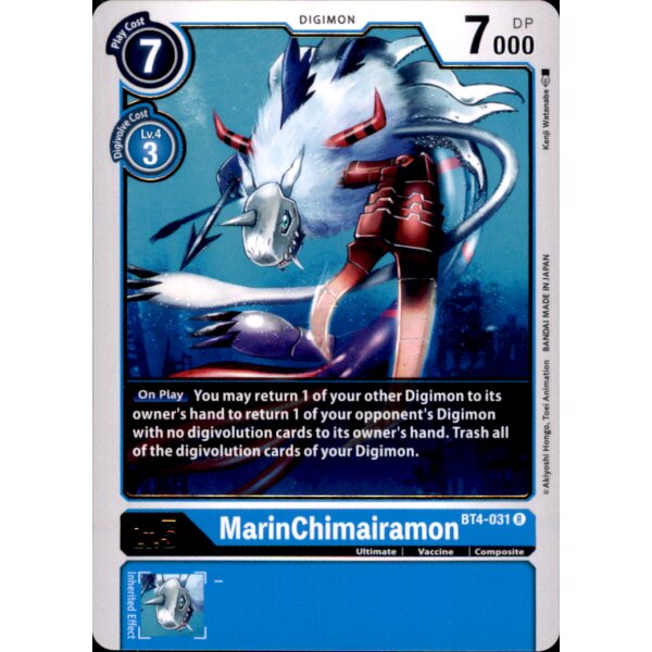 BT4-031 - MarinChimairamon - Rare