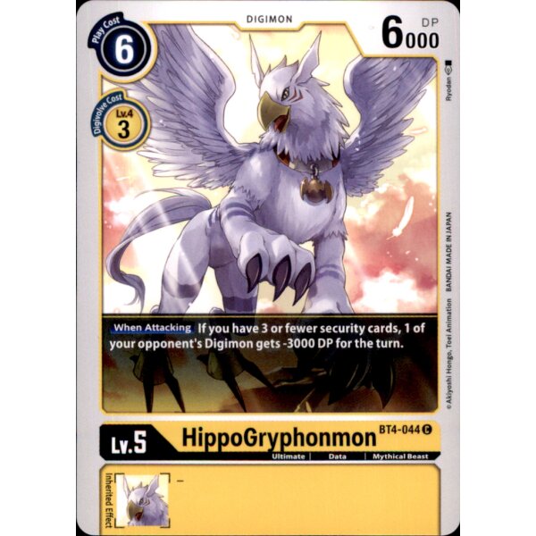 BT4-044 - HippoGryphonmon - Common