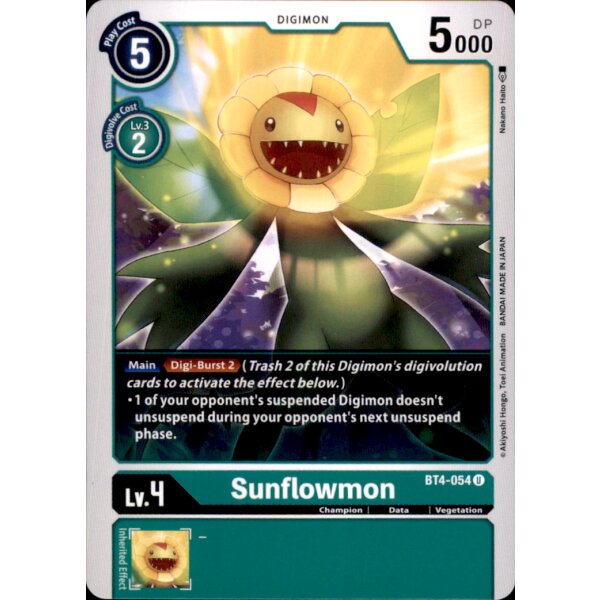 BT4-054 - Sunflowmon - Uncommon