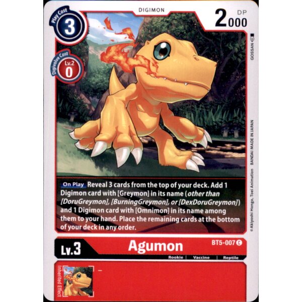 BT5-007 - Agumon - Common