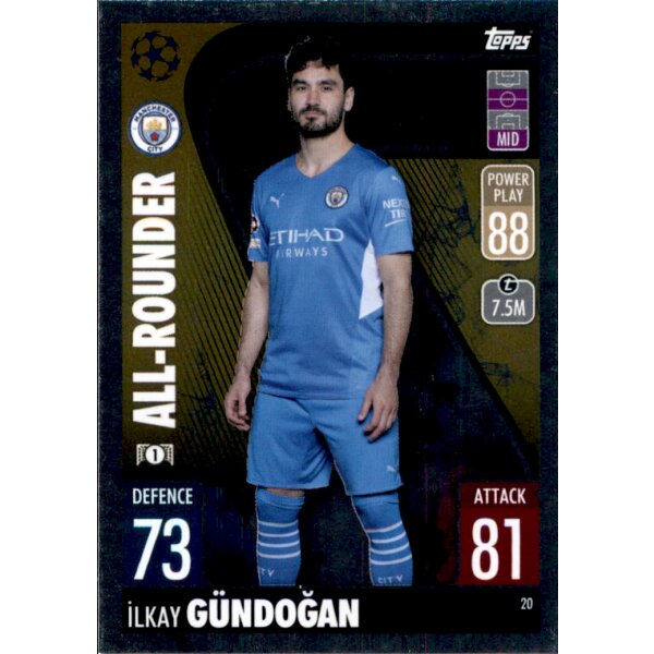 20 - Ilkay Gündogan - All-Rounder - 2021/2022