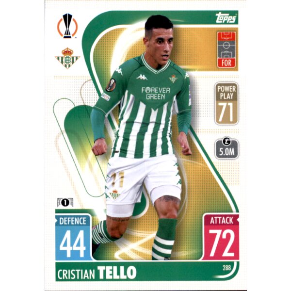 288 - Cristian Tello - 2021/2022