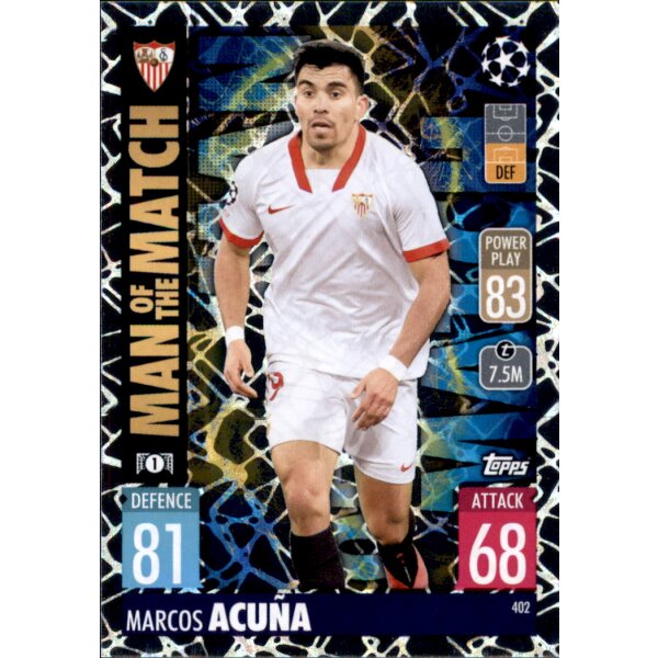 402 - Marcos Acuna - Man of the Match - 2021/2022