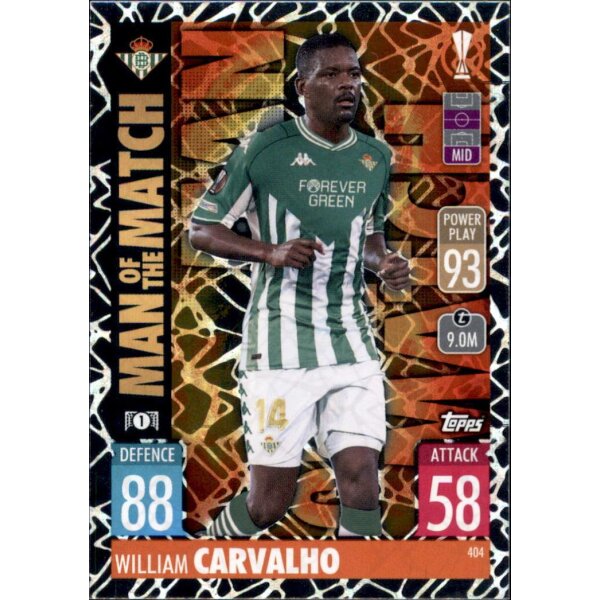 404 - William Carvalho - Man of the Match - 2021/2022