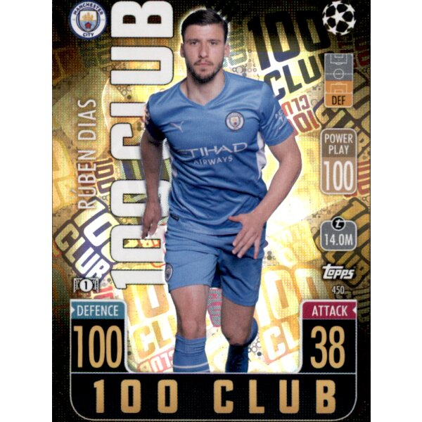 450 - Ruben Dias - 100 Club - 2021/2022