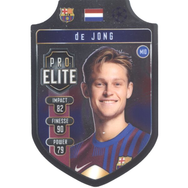 SH14 - Frenkie De Jong - Chrome Pro Elite (Shield Die-Cut) - 2021/2022