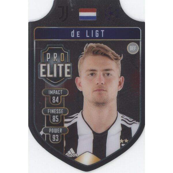 SH16 - Matthus De Ligt - Chrome Pro Elite (Shield Die-Cut) - 2021/2022