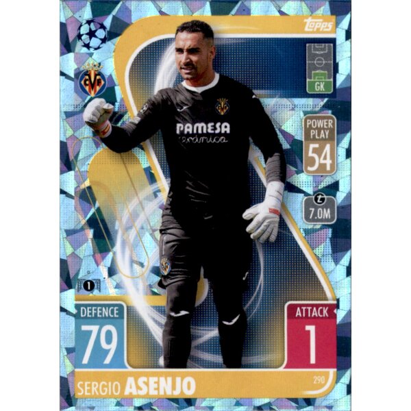 290 - Sergio Asenjo - Basis Karte - CRYSTAL - 2021/2022