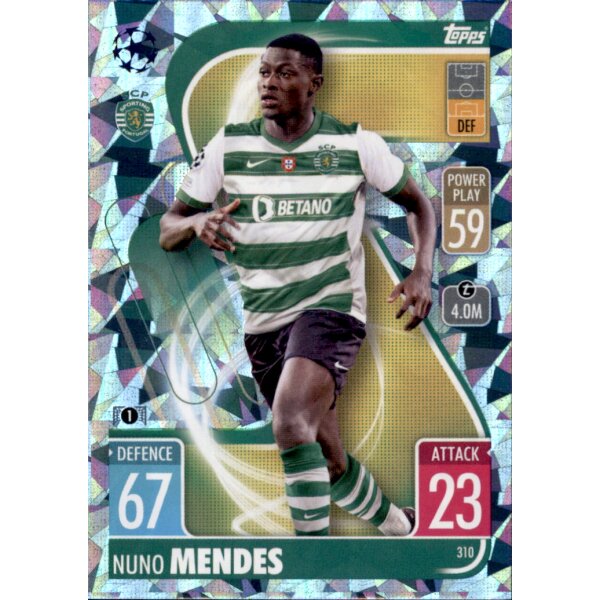 310 - Nuno Mendes - Basis Karte - CRYSTAL - 2021/2022