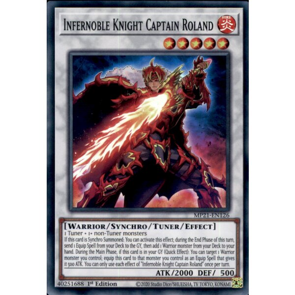 MP21-EN126 - Infernoble Knight Captain Roland - 1. Edition