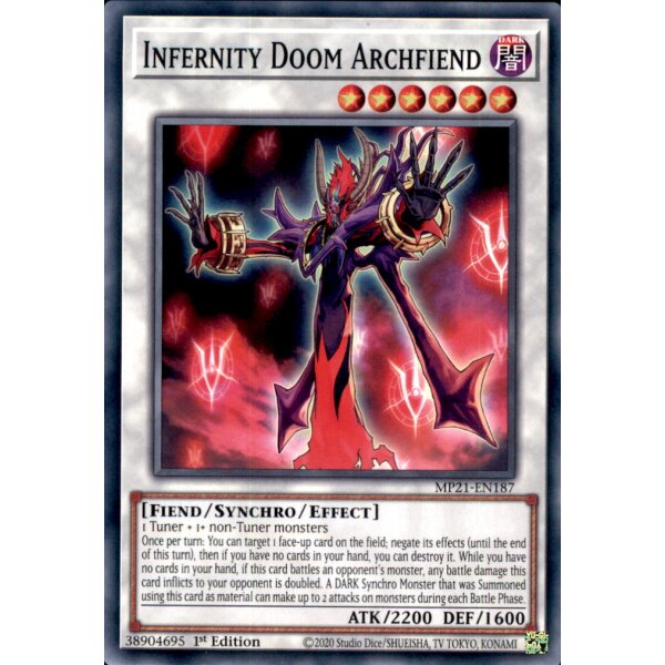 MP21-EN187 - Infernity Doom Archfiend - 1. Edition