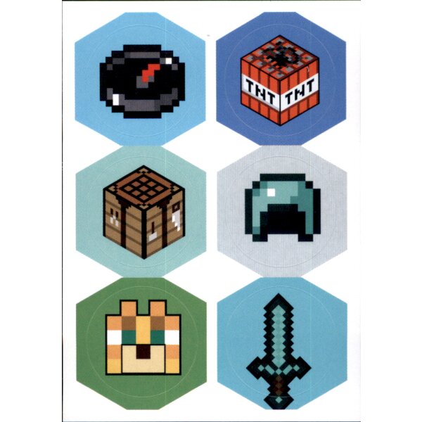 Sticker 123 - Minecraft - Treasure - Sammelsticker