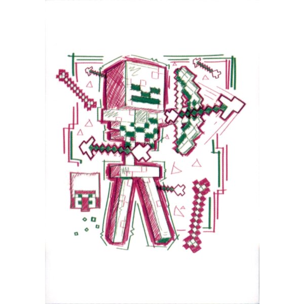 Sticker 244 - Minecraft - Treasure - Sammelsticker