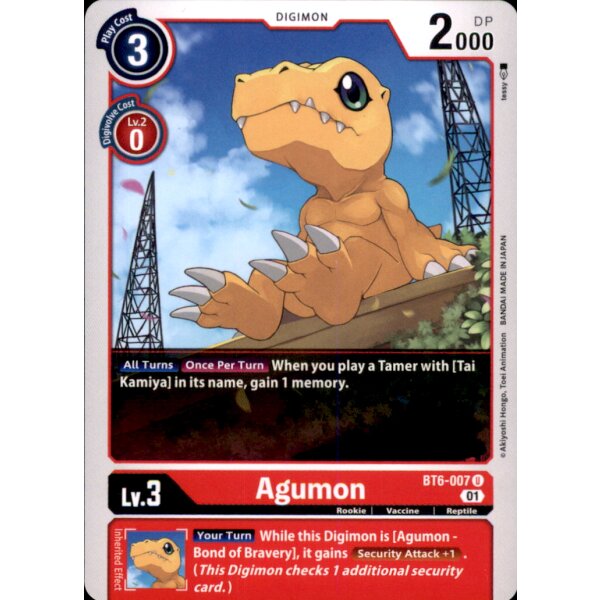 BT6-007 - Agumon - Uncommon