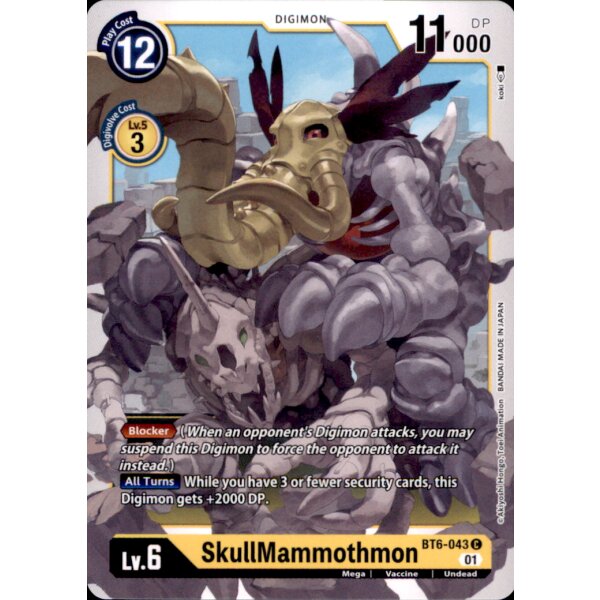 BT6-043 - SkullMammothmon - Common