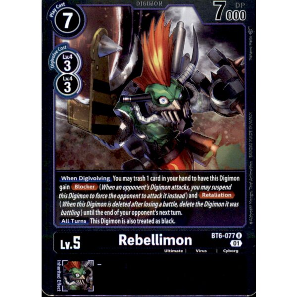 BT6-077 - Rebellimon - Rare