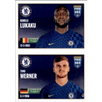 Sticker 43 Romelu Lukaku / Timo Werner