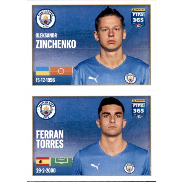 Sticker 72 Oleksandr Zinchenko / Ferran Torres