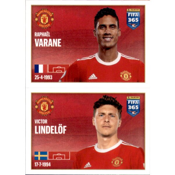 Sticker 80 Raphael Varane / Victor Lindelöf