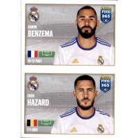 Sticker 132 Karim Benzema / Eden Hazard