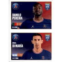 Sticker 173 Danilo Pereira / Angel Di Maria