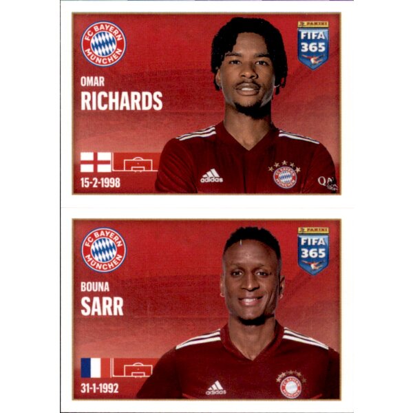 Sticker 186 Omar Richards / Bouna Sarr