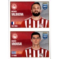 Sticker 221 Mathieu Valbuena / Marios Vrousai