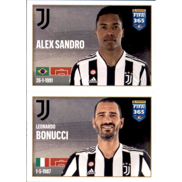 Sticker 260 Alex Sandro / Leonardo Bonucci