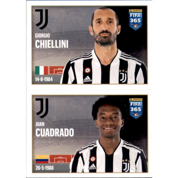 Sticker 261 Giorgio Chiellini / Juan Cuadrado