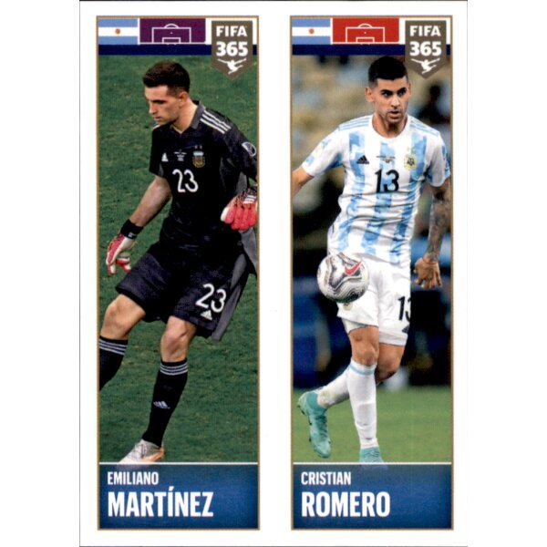 Sticker 342 Emiliano Martinez / Cristian Romero