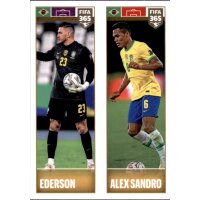 Sticker 358 Ederson / Alex Sandro