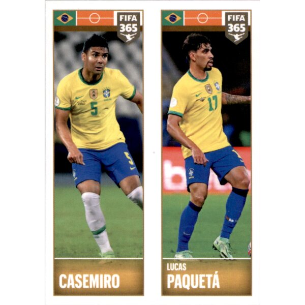 Sticker 361 Casemiro / Lucas Paqueta