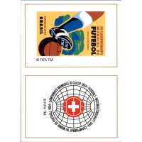 Sticker 407 Brazil 1950 / Switzerland 1954