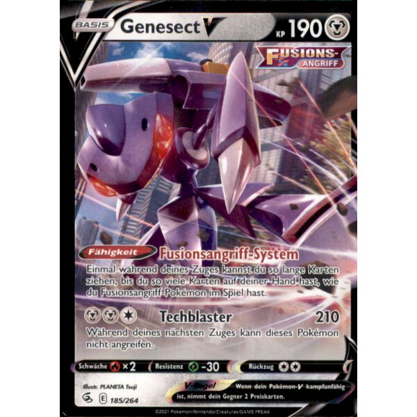 185/264 - Genesect V - Holofoil Rare