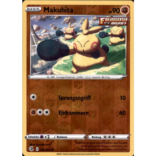 142/264 - Makuhita - Reverse Holo