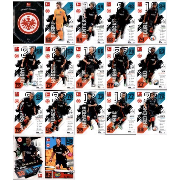 Topps Match Attax - 2021/22 - Mannschaftspaket - Eintracht Frankfurt