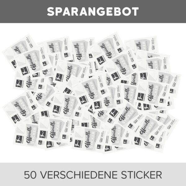 Topps Bundesliga Sammelsticker 2021/22 - 50 verschiedene Sticker (zufällige Auswahl)