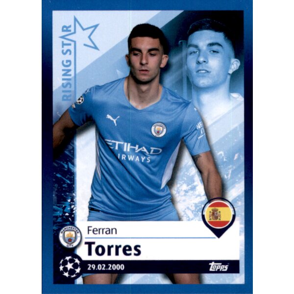 Sticker 74 - Ferran Torres - Rising Star - Manchester City FC