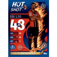 Sticker 195 - Zlatan Ibrahimovic - Hot Shot - AC Milan