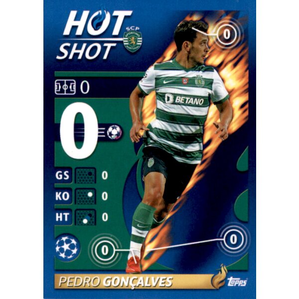 Sticker 213 - Pedro Goncalves - Hot Shot - Sporting Clube de Portugal