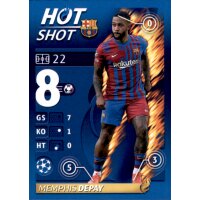 Sticker 375 - Memphis Depay - Hot Shot - FC Barcelona