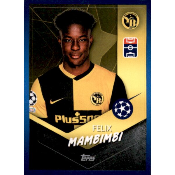 Sticker 496 - Felix Mambimbi - BSC Young Boys