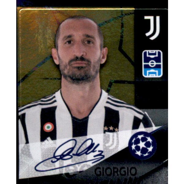 Sticker 595 - Giorgio Chiellini - Captain - Juventus