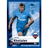 Sticker 614 - Danila Khotulev - Rising Star - FC Zenit