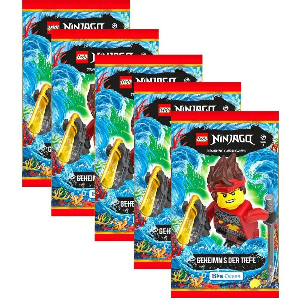 LEGO Ninjago - Serie 7 Trading Cards - 5 Booster