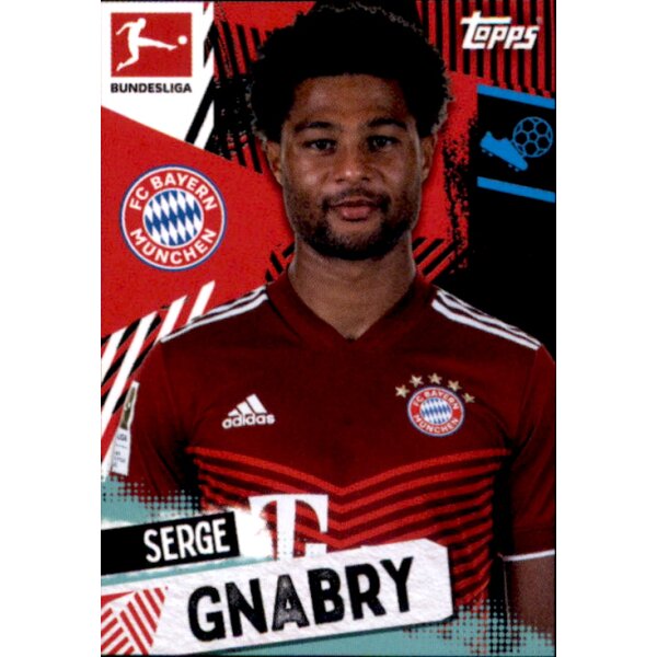 Topps Bundesliga 2021/22 - Sticker 382 - Serge Gnabry