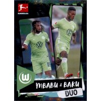 Topps Bundesliga 2021/22 - Sticker 411 - Mbabu & Baku
