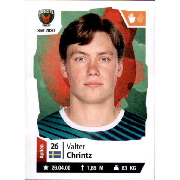 Handball 2021/22 Hybrid - Sticker 71 - Valter Chrintz