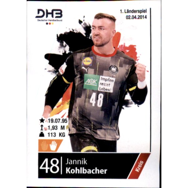 Handball 2021/22 Hybrid - Sticker 398 - Jannik Kohlbacher