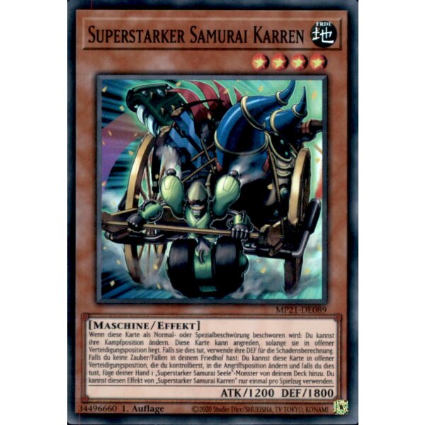 MP21-DE089 - Superstarker Samurai Karren - 1. Auflage